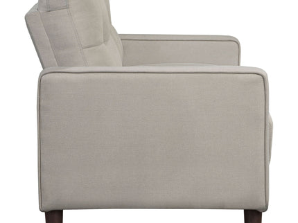 Harvey - 2 Piece Upholstered Tufted Sofa Set - Beige