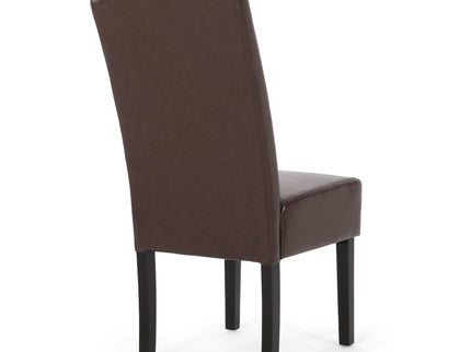 Contemporary Dining Chair With Rubberwood Legs (Set of 2)