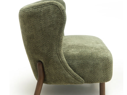 Nordic Chair Laid Back Loveseats With Curved Backres, No Armrests