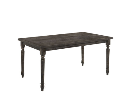 Claudia II - Weathered 7 Pieces Dining Room Set - Gray