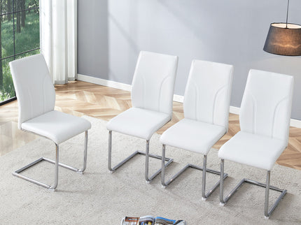 Modern Dining Chairs With High Backrest And Sturdy Legs