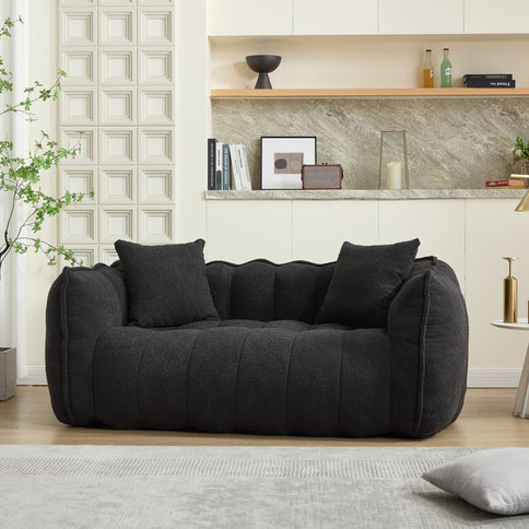 Cozy Beanbag Chair With High Resilience Foam Core For 2