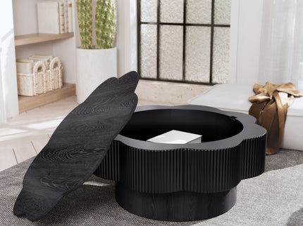Modern Plum Blossom Shaped Coffee Table With Storage