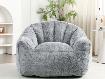 Beanbag Chair, Beanbag Sofa Chair With Armrests Stuffed High Density Foam
