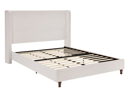 Harper - Tall Headboard Upholstered Bed / High Headboard / Elegant Simplicity / No Box Spring Needed