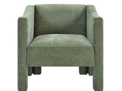 Barrel Accent Chair With Enclosed Arms
