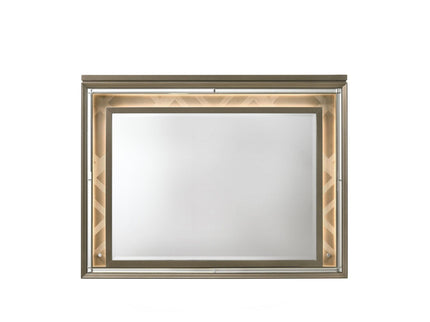 Skylar - Mirror With LED - Champagne