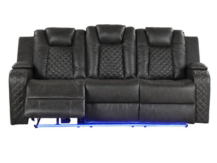 Benz - Power Recliner Set With LED Lighting And USB Charging