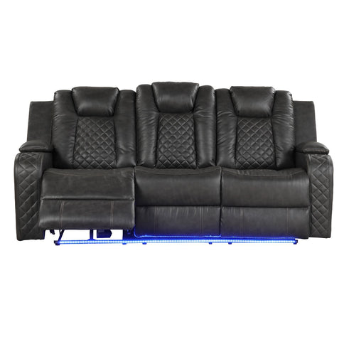 Benz - LED & Power Recliner With Adjustable Headrests And Ambient LED Lighting