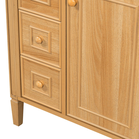 Bathroom Vanity With Sink, Cabinet With Flip Out Drawer, 2 Soft Close Drawers, 1 Soft Close Door - Wood