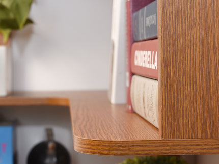 L-Shaped Corner Bookshelf