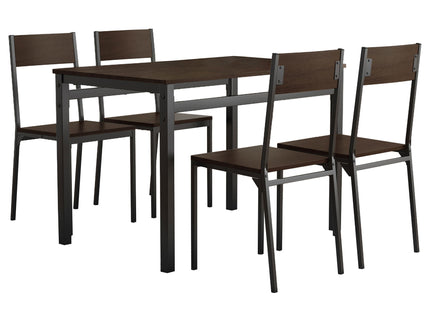 5 Piece Dining Set - Black