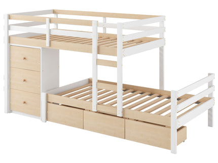 Loft Bunk Bed With Drawers And Ladder