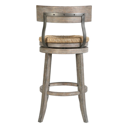 Stool With Natural Seagrass Seat