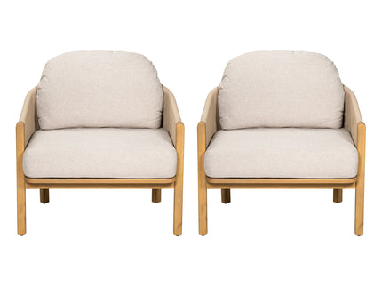 Grotta - Outdoor Wood Club Chair (Set of 2)
