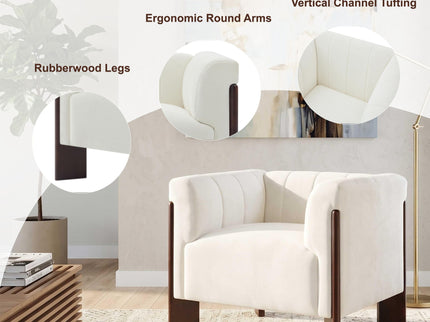 Accent Chair With Tight Back For Living Room