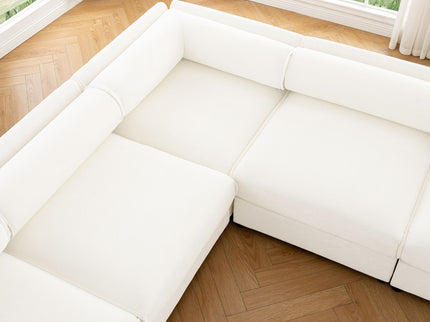 Modern Modular Sectional Sofa With Storag, Contemporary Cylindrical Design