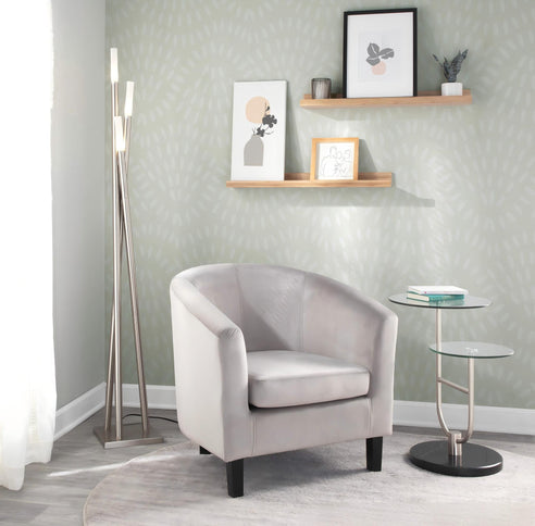 Icicle - Contemporary Floor Lamp - Nickel