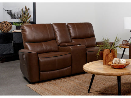 Denson - Power Reclining Loveseat With Console And USB Port