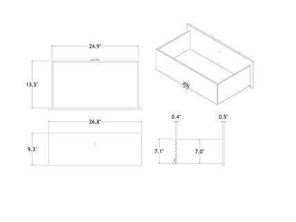 Chloe - Dresser - Gemstone Silver