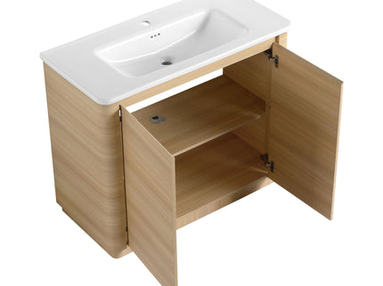 Freestanding Bathroom Vanity With Sink & 2 Soft Close Doors