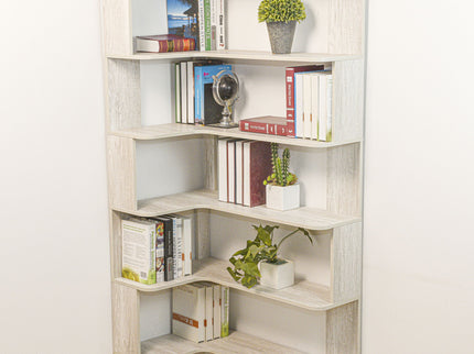 L-Shaped Corner Bookshelf