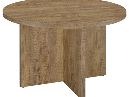 Larrabee - Round Dining Table - Mango Color