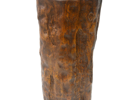 Tree Stump Side Table, Indoor / Outdoor Use - Antique Brown
