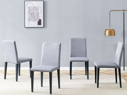 Versatile Dining Chairs With Comfortable Design And Metal Legs