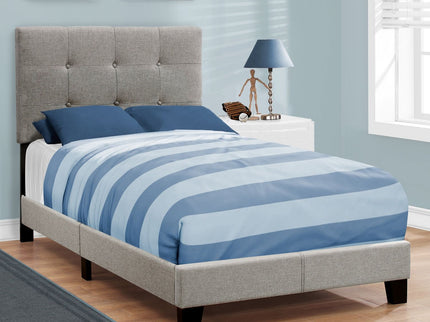 Bed, Upholstered, Frame Only, Transitional