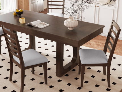 Upholstered Armless Chairs With High Ladder Back