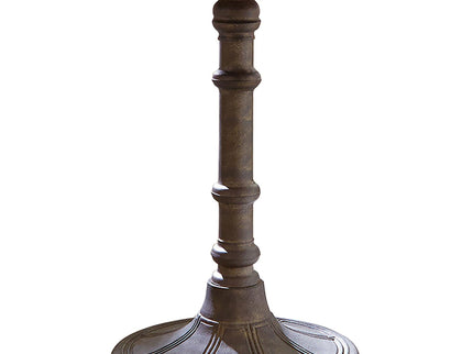 Round Dining Table & Pedestal Base - Brown