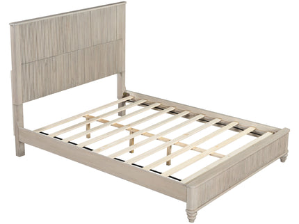 Platform Bed Frame With Tall Headboard