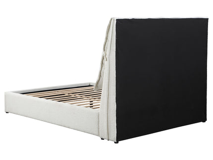Corwyn - Queen Upholstered Panel Bed With Headboard Pillows - White