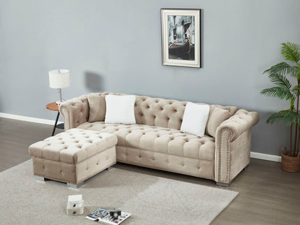 4 Seater Oversized L Shaped Reversible Sectional Sofa