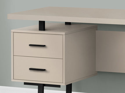 Computer Desk For Home Office, Laptop, Left, Right Set - Up, Storage Drawers, Contemporary & Modern