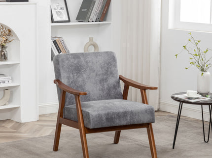 Accent Chair, Classic Mid Century Modern For Extra Seating
