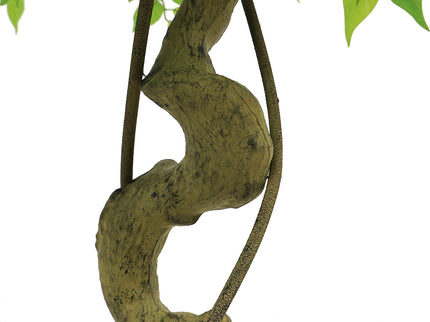 Artificial Ficus Tree With Pot For Home Decor Indoor Plant - Green