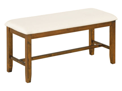 6 Piece Rectangular Dining Table Set With 4 Chairs And Bench