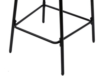 Boho Style Handwoven Paper Rope Counter Stools (Set of 2)