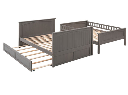Bunk Bed With Twin Size Trundle, Guardrails
