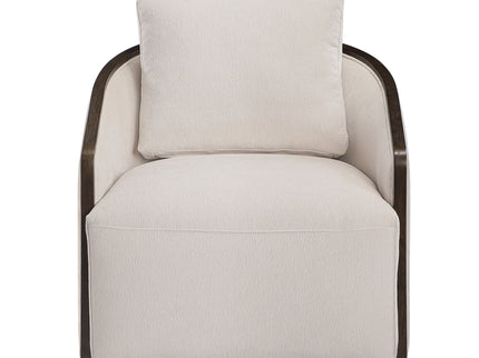 Lenora - Accent Chair With Swivel - Beige