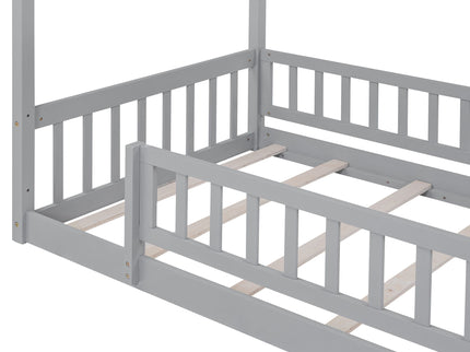 Bed House Bed Frame With Fence