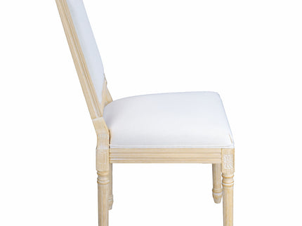 Dining Chairs With Upholstered Square Back (Set of 2)