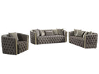 Light Brown / 3 Pc. Sofa, Loveseat, Chair