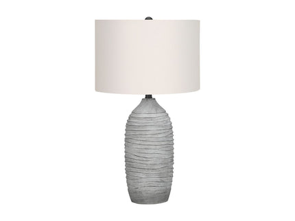 Lighting, Table Lamp, Resin, Modern - Gray / Cream