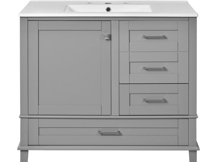 Traditional Bathroom Vanity Set With Soft Close Doors