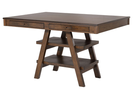 Ferrara - 2 Drawer Counter Height Table - Walnut