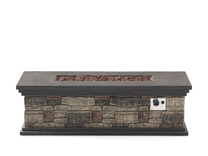 Fire Pit With Lightweight Concrete And Steel Frame