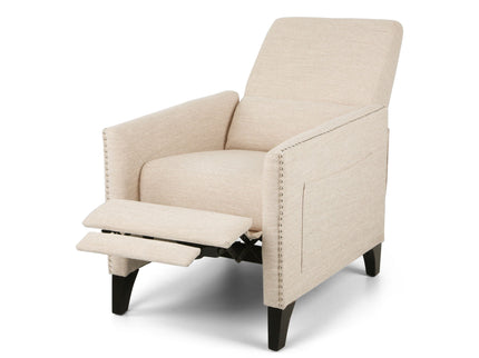 Kiersten - Contemporary Fabric Pushback Recliner